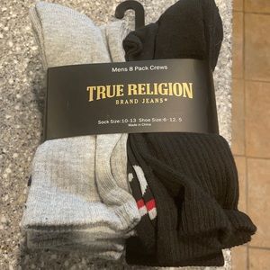 True religion Men’s 8 pack of crew socks